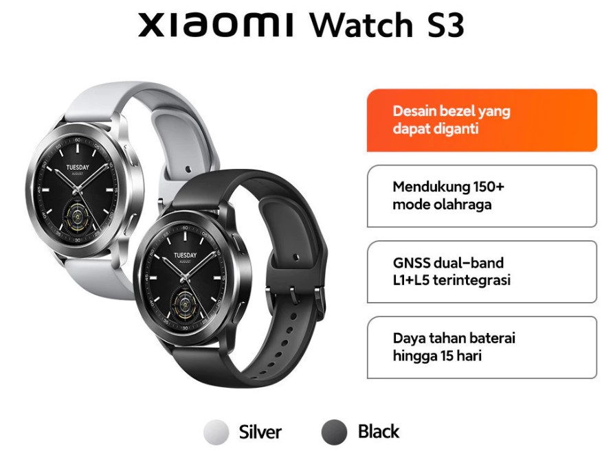 Xiaomi Watch S3 Spesifikasi dan Harganya Di Indonesia