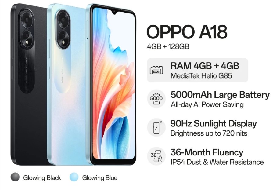 OPPO A18 Spesifikasi dan Harganya Di Indonesia