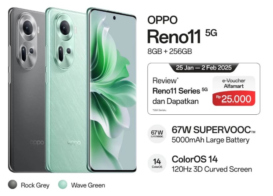 OPPO Reno11 5G Spesifikasi dan Harganya Di Indonesia